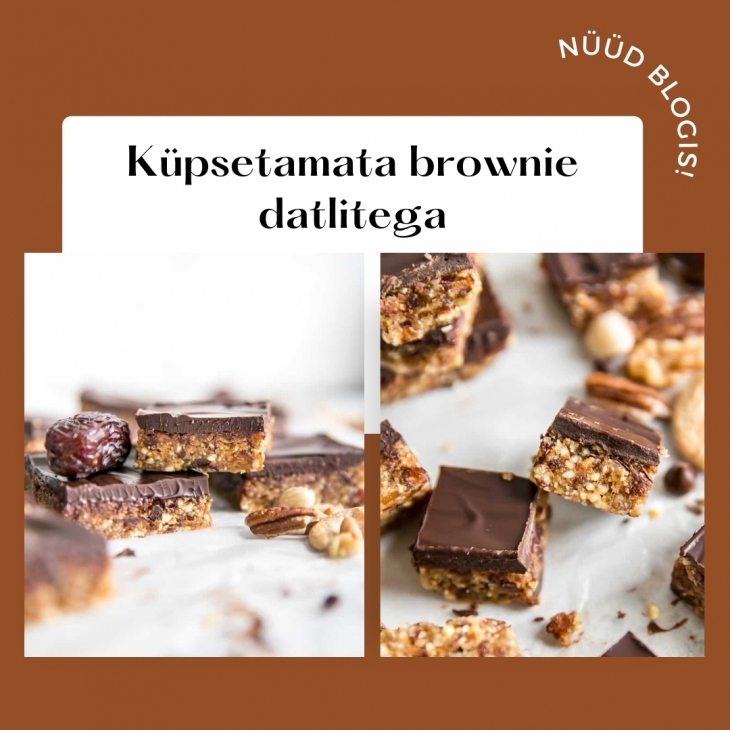 Küpsetamata brownie datlitega