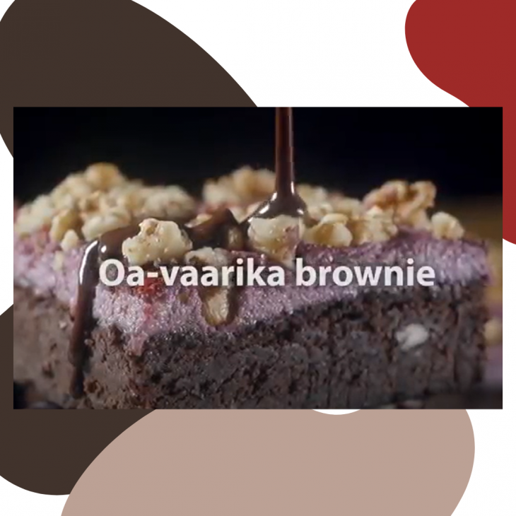 Oa- vaarika brownie