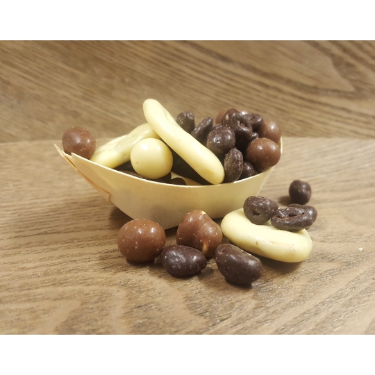 Maapähkel ja puuviljad šokolaadis 125 g, mahe